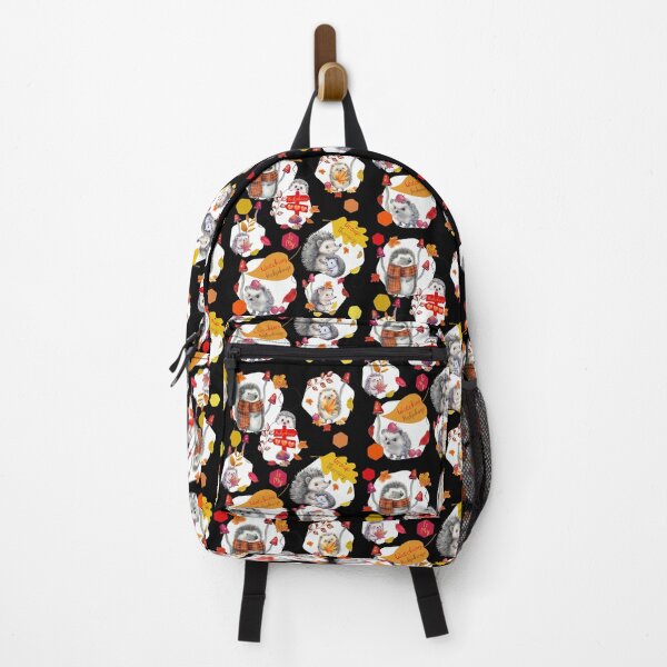 Item preview, Funny Hedgehog Autumn Pattern For Zoologists designed and sold by Vibria Pattern Studio.