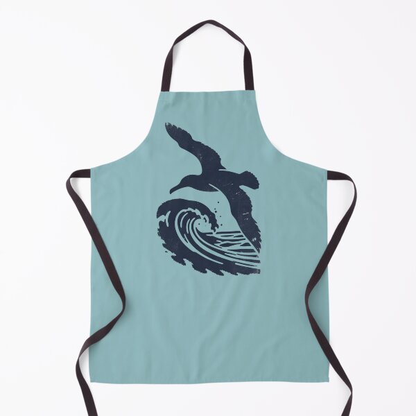 Item preview, Flying Seabird Over Wave - Vintage Retro Graphic designed and sold by SilentPowerArt.