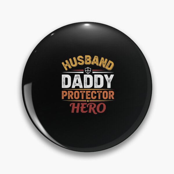 Item preview, Husband Daddy Protector Hero Simple Funny Father Quote designed and sold by Designs-RZ.
