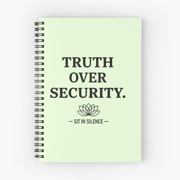 Item preview, Truth Over Security Minimalist Quote Tee designed and sold by SitInSilence24.