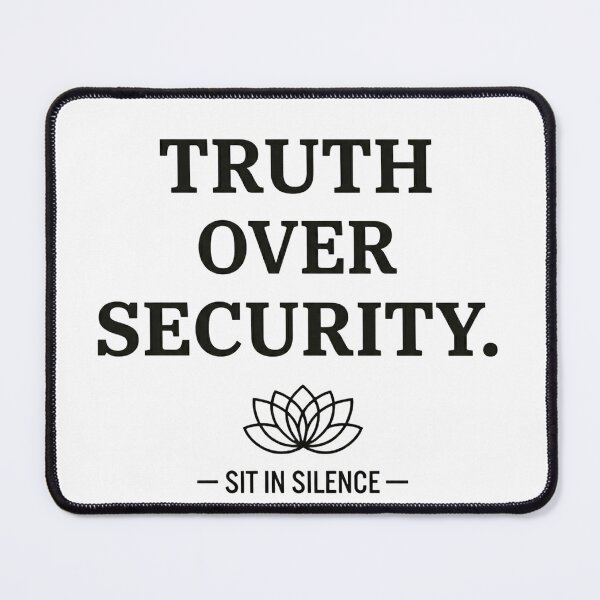 Item preview, Truth Over Security Minimalist Quote Tee designed and sold by SitInSilence24.