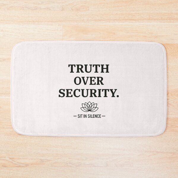 Item preview, Truth Over Security Minimalist Quote Tee designed and sold by SitInSilence24.