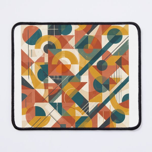 Item preview, Modern Geometric Abstract Terracotta Teal Pattern Art designed and sold by ryanguas.