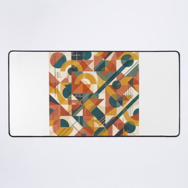 Item preview, Modern Geometric Abstract Terracotta Teal Pattern Art designed and sold by ryanguas.