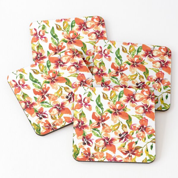 Item preview, Tropical Summer Vibe Hibiscus Flowers designed and sold by aneladesigns.