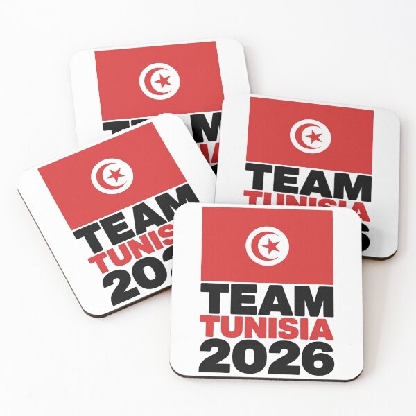 Item preview, Team Tunisia 2026 Fan Flag T-Shirt V3 designed and sold by DBWStudios.