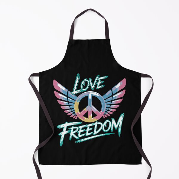 Item preview, Love Freedom Peace Wings Retro Hippie Design designed and sold by TipTop GFX.