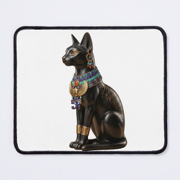 Item preview, Bastet Sacred Cat of Ancient Egypt | Egyptian Goddess Guardian Art designed and sold by Queen Cleopatra.
