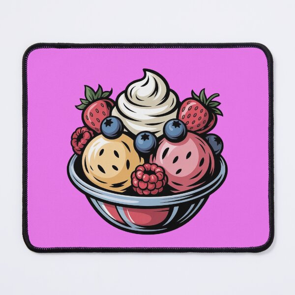 Item preview, Colorful Fruit Sundae Summer Dessert Illustration designed and sold by WikaKowalczyk.