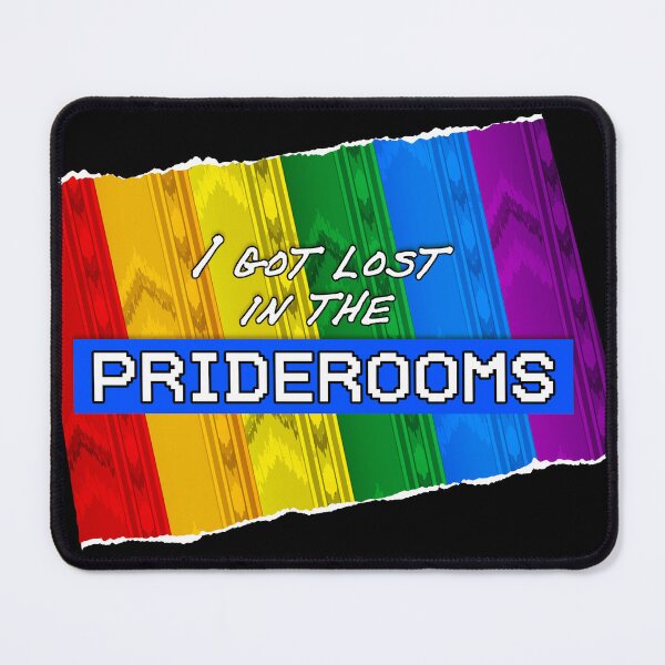 Item preview, I Got Lost In The Priderooms - Backrooms Rainbow Wallpaper designed and sold by simdragonart.