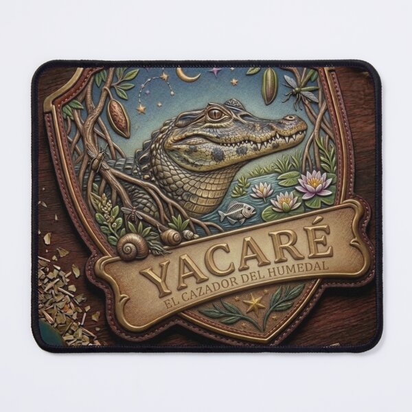 Item preview, Yacaré the Wetland Hunter Carved Shield designed and sold by Raices del Litoral .