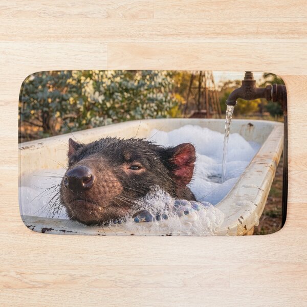 Item preview, Tasmanian Devil Has a Relaxing Bubble Bath designed and sold by Tridentulus.