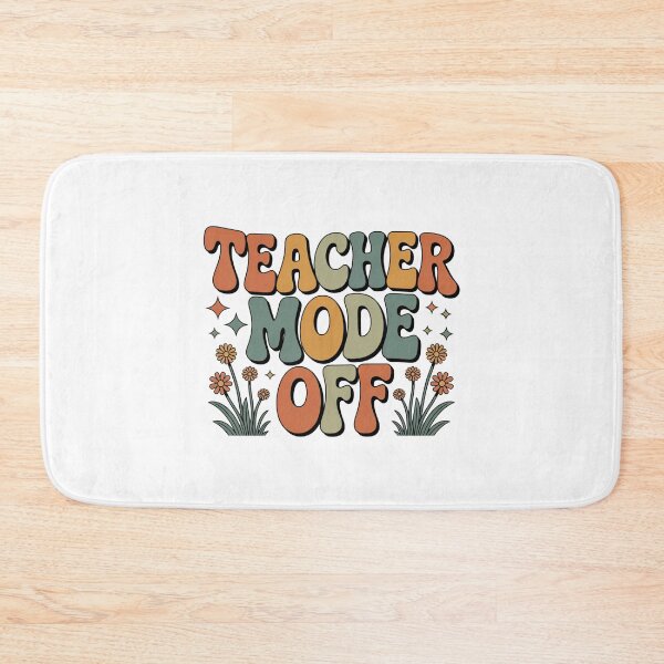 Item preview, Teacher Mode Off Retro Floral Teacher designed and sold by CreativeTag.