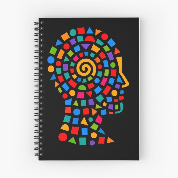 Item preview, Geometric Mind Spiral Abstract Profile Art designed and sold by PlanetEye Designs.