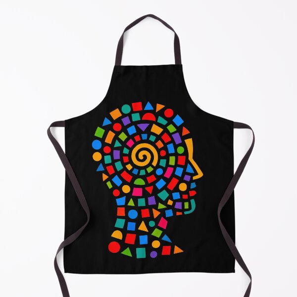 Item preview, Geometric Mind Spiral Abstract Profile Art designed and sold by PlanetEye Designs.