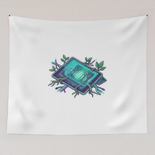 Item preview, Tablet Cyberpunk Diseno Digital Arte Geek designed and sold by caffeinepixels.