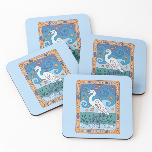 Item preview, Egret designed and sold by Erika Vaigel Illustrations.