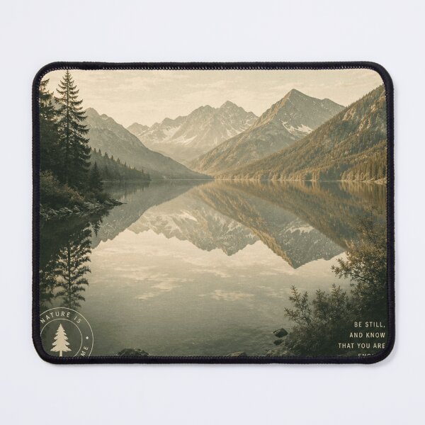 Item preview, STILL – Luxury Lake Reflection Poster | Minimalist Nature Wall Art | Editorial Landscape Print designed and sold by Watchyyy.
