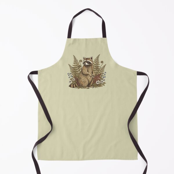 Item preview, Botanical Raccoon Forest Flora Nature Art designed and sold by BirdsnStuff.