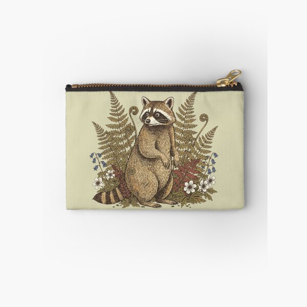 Item preview, Botanical Raccoon Forest Flora Nature Art designed and sold by BirdsnStuff.