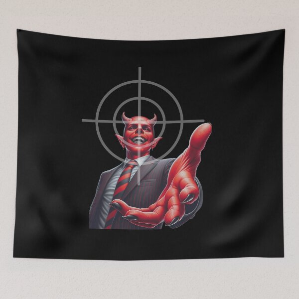 Item preview, Satan in the crosshairs designed and sold by ReneMM.