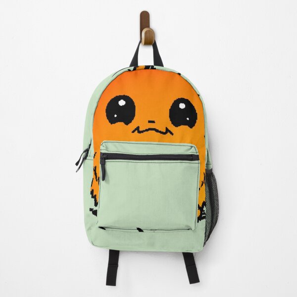 Item preview, Kawaii Orange Hairy Monster with Little Horns Pixel designed and sold by AstronautMerch.