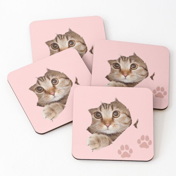 Item preview, Close Up Brown Tabby Cat Paw Print Art designed and sold by Rawafi Art Studio.