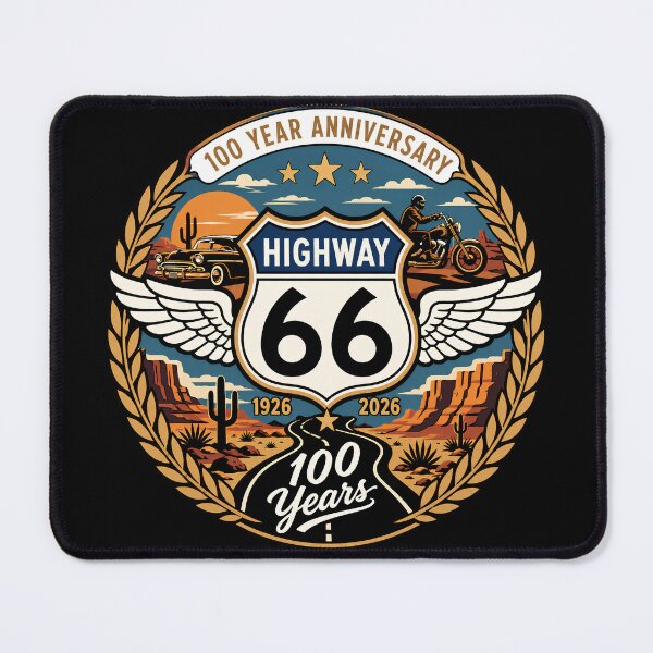 Item preview, Highway 66 Centennial Car Anniversary 100 Years 1926-2026 designed and sold by SEBANOX.