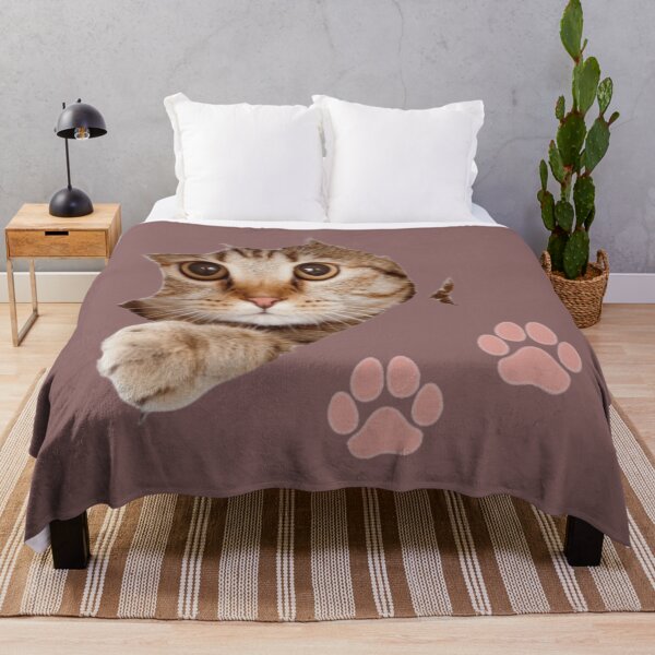 Item preview, Close Up Brown Tabby Cat Paw Print Art designed and sold by Rawafi Art Studio.