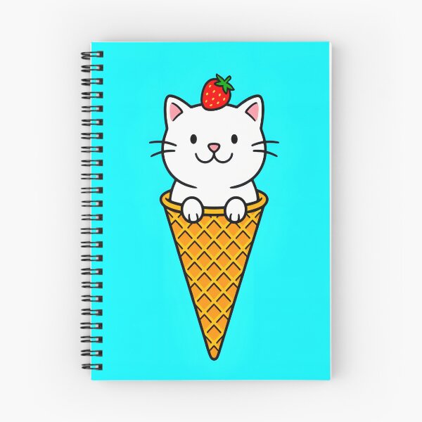 Item preview, Cute Kawaii Cat With Strawberry On His Head designed and sold by Felia001.