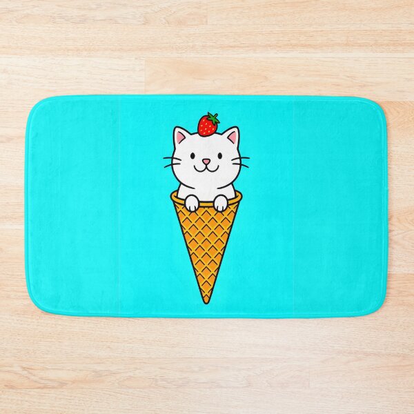 Item preview, Cute Kawaii Cat With Strawberry On His Head designed and sold by Felia001.