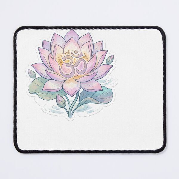 Item preview, Lotus Flower Om Symbol Yoga Meditation Zen Art designed and sold by ryanguas.