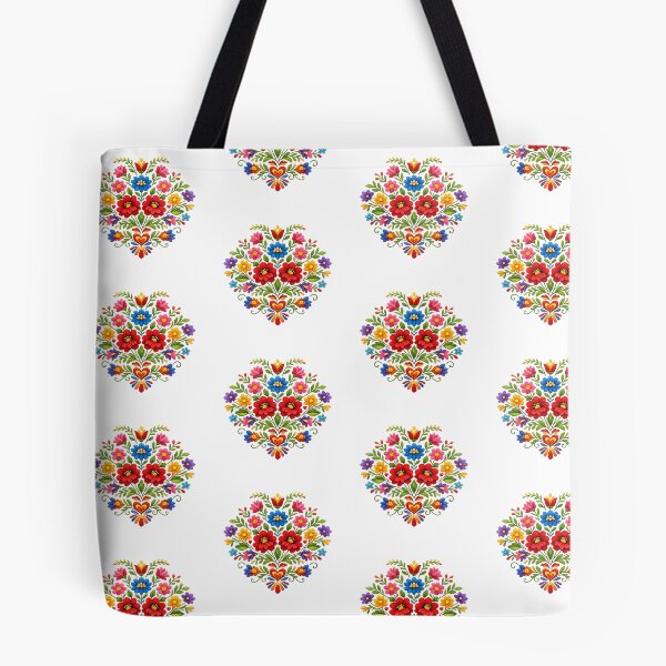 Item preview, Mexican Floral Embroidery | Colorful Folk Art Flowers designed and sold by LuMarks.
