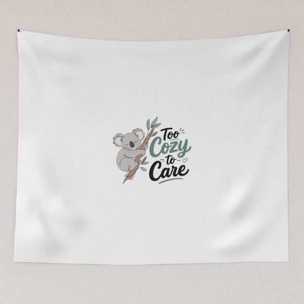 Item preview, Too Cozy to Care – Cute Koala designed and sold by Newthingzy.