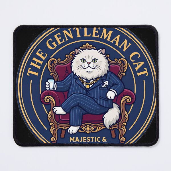 Item preview, Don Catto Funny Mafia Cat Boss Badge designed and sold by Oommen Studio .