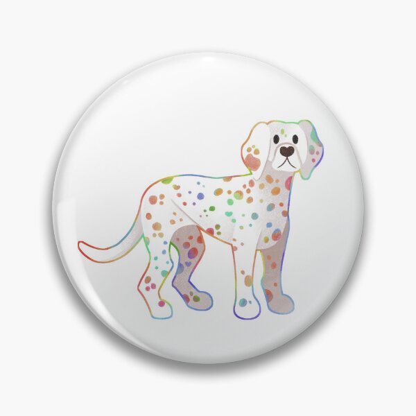 Item preview, colorful rainbow dalmatian dog designed and sold by sinisdrawings.