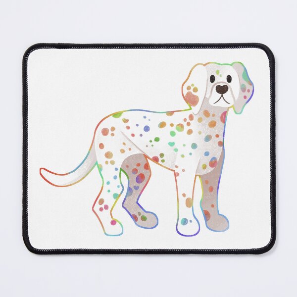 Item preview, colorful rainbow dalmatian dog designed and sold by sinisdrawings.