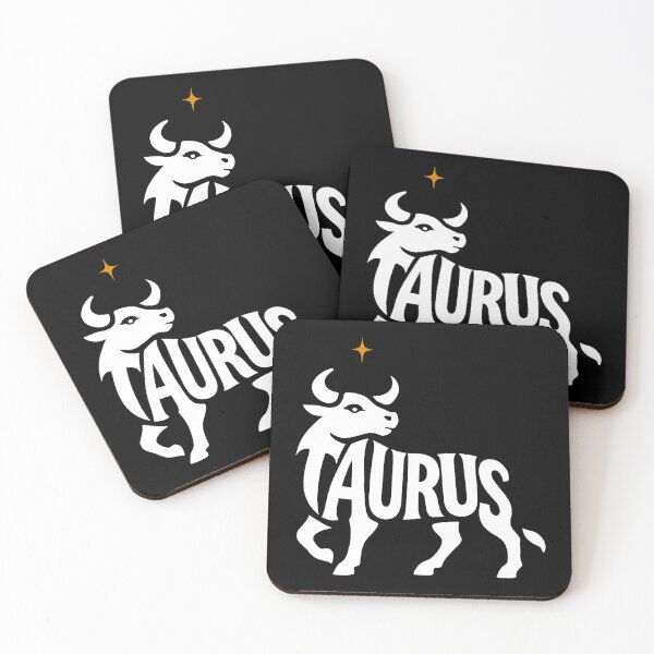 Item preview, Taurus Zodiac Bull Typography Symbol Art designed and sold by PlanetEye Designs.
