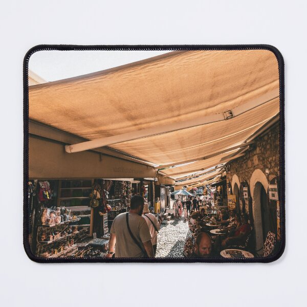 Item preview, Old bazaar market street with stalls and cafes in Mostar, Bosnia designed and sold by AndreiWBU.