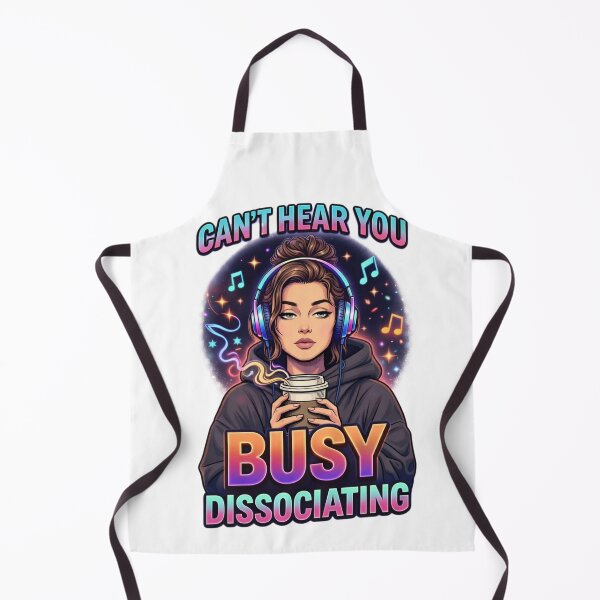 Item preview, Can't Hear You Busy Dissociating Funny Introvert Humor designed and sold by vampbabe54.