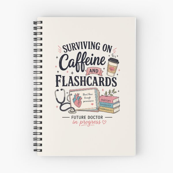 Item preview,  Surviving on Caffeine and flashcards Future Doctor in Progress  Classic T-Shirt Medical Students designed and sold by Lulu Shop.