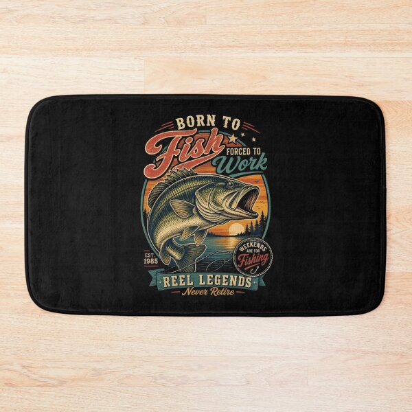 Item preview, Born to Fish Forced to Work Vintage Fishing designed and sold by CreativeTag.