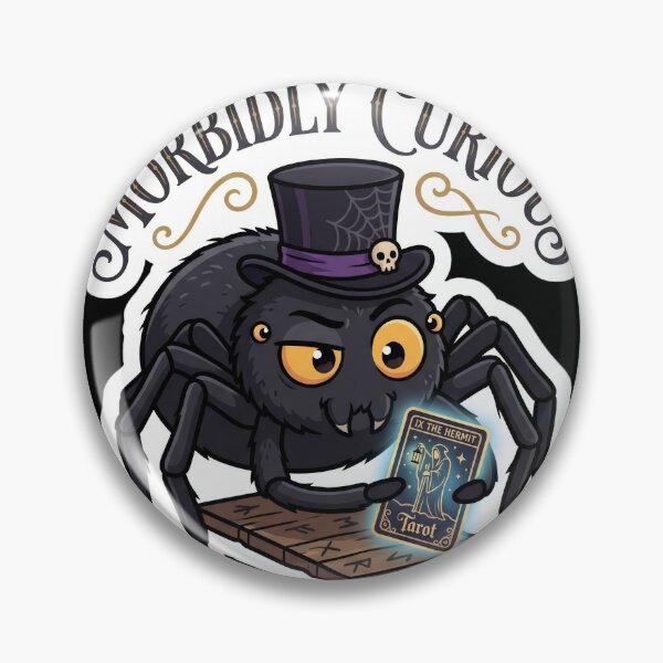 Item preview, Morbidly Curious - Hermit Tarot Witchy Spider Sticker designed and sold by EnigmaticGoth.