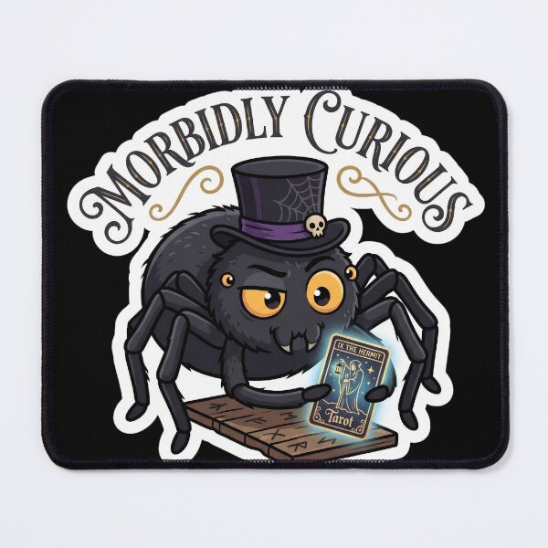 Item preview, Morbidly Curious - Hermit Tarot Witchy Spider Sticker designed and sold by EnigmaticGoth.