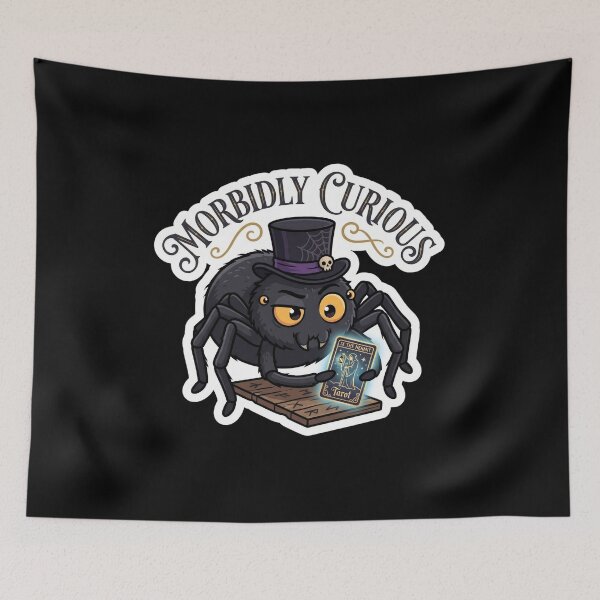 Item preview, Morbidly Curious - Hermit Tarot Witchy Spider Sticker designed and sold by EnigmaticGoth.
