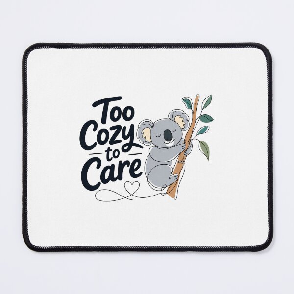 Item preview, Too Cozy to Care – Cute Koala designed and sold by Newthingzy.