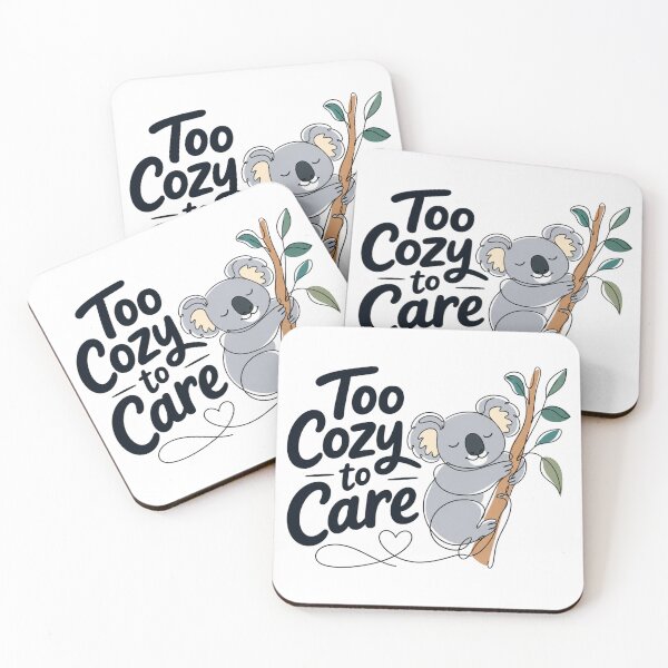 Item preview, Too Cozy to Care – Cute Koala designed and sold by Newthingzy.