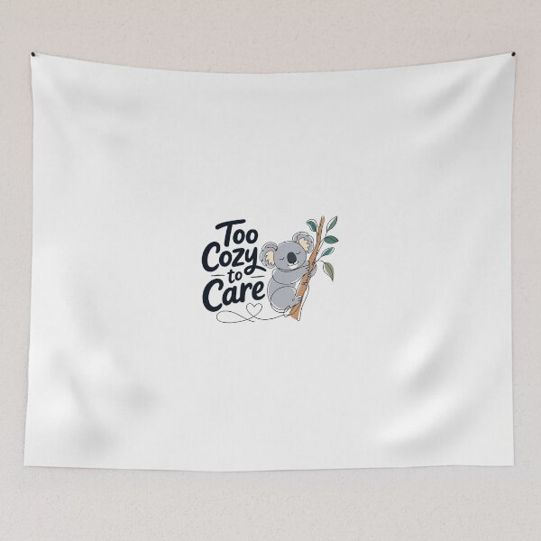 Item preview, Too Cozy to Care – Cute Koala designed and sold by Newthingzy.