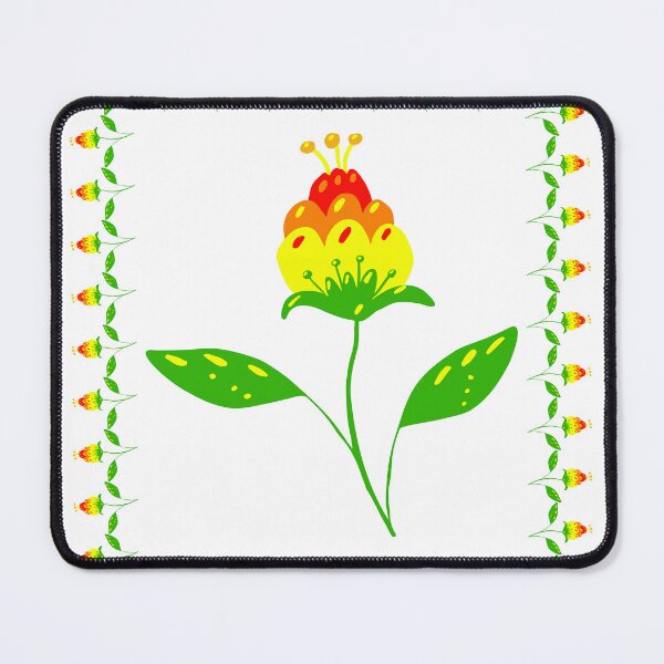 Item preview, Folk Art Flower Frame Vibrant Floral Wreath Graphic Design designed and sold by ZorianArt.