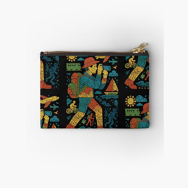 Item preview, Adventure Traveler Folk Art Explorer Design designed and sold by PlanetEye Designs.